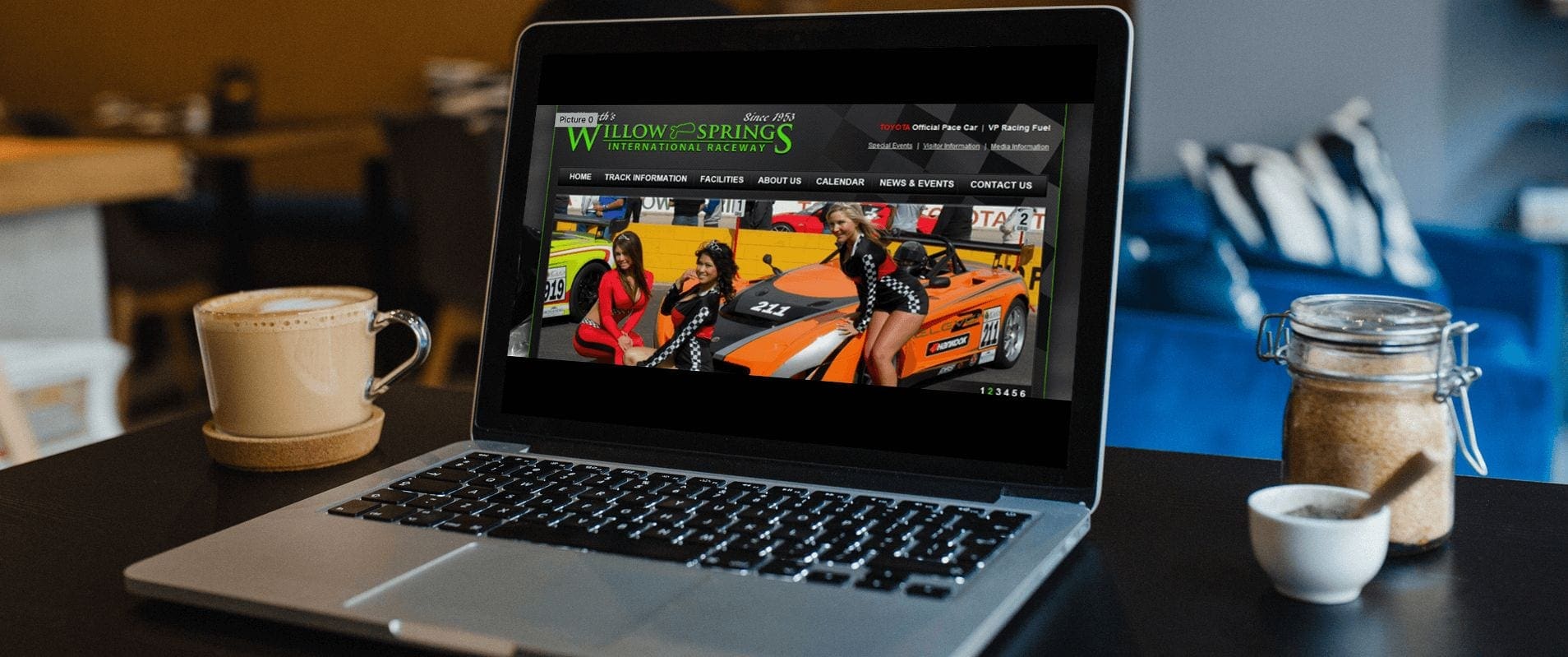 Willow Springs Raceway AVWeb Designs